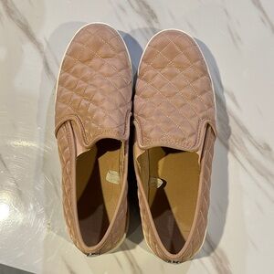 Target Quilted Slip-On Sneakers - Tan